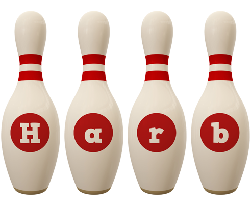 Harb bowling-pin logo