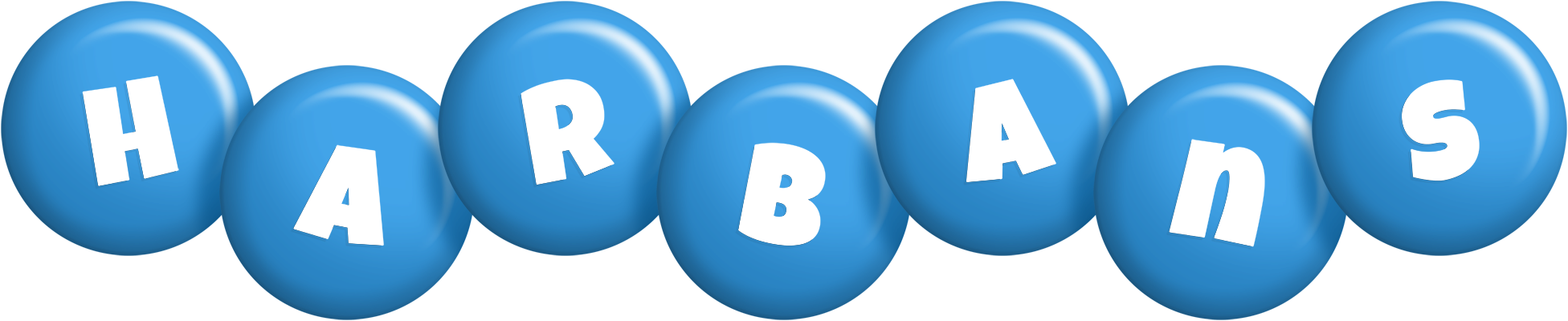 Harbans candy-blue logo