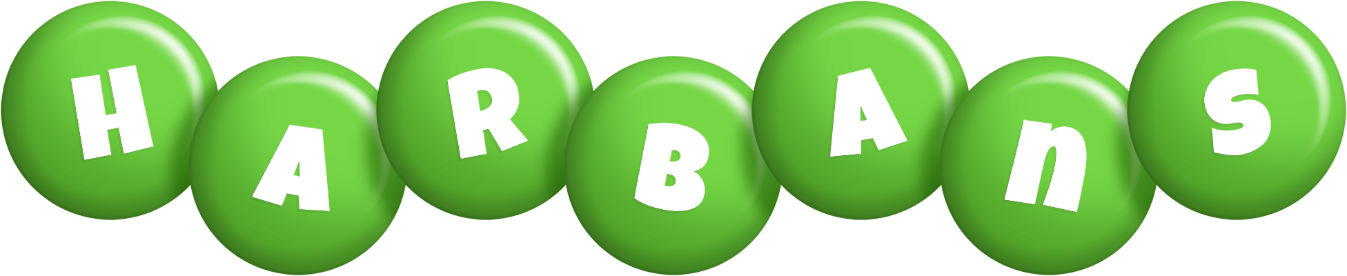 Harbans candy-green logo