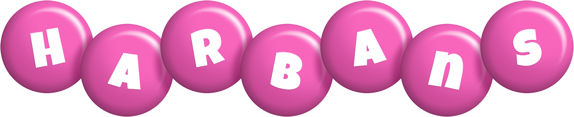 Harbans candy-pink logo