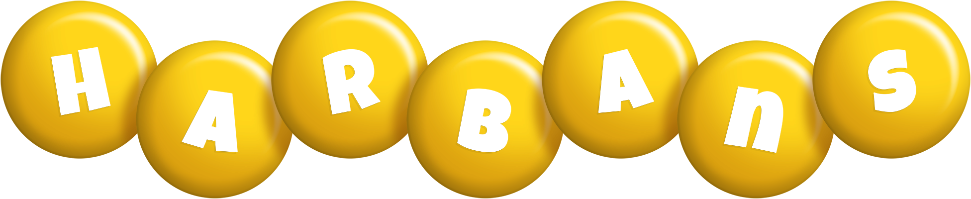Harbans candy-yellow logo