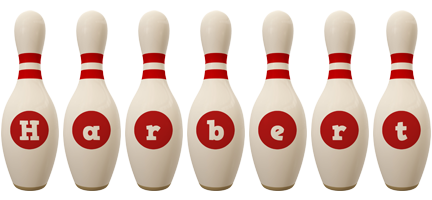 Harbert bowling-pin logo