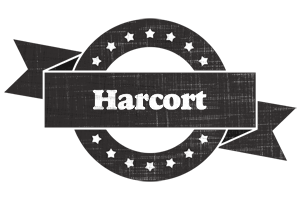 Harcort grunge logo