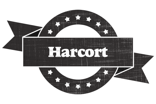 Harcort grunge logo