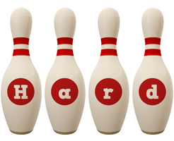 Hard bowling-pin logo