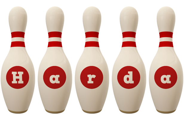 Harda bowling-pin logo