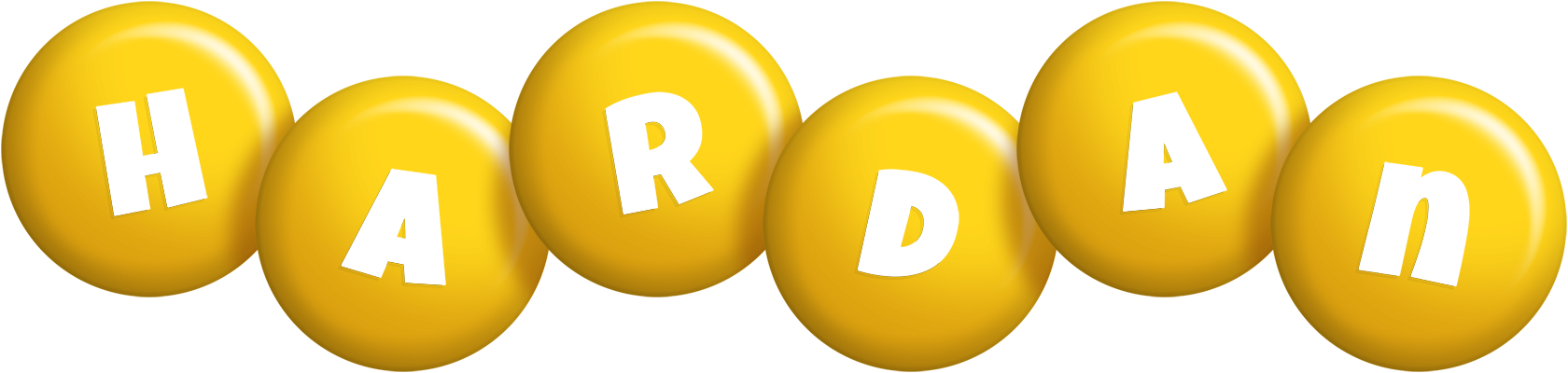 Hardan candy-yellow logo