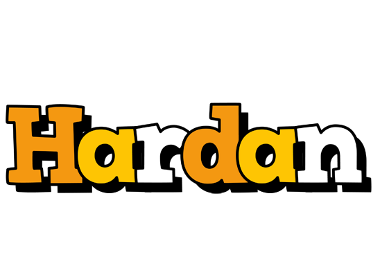 Hardan cartoon logo