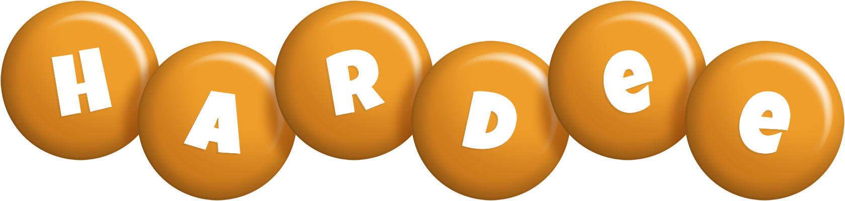 Hardee candy-orange logo