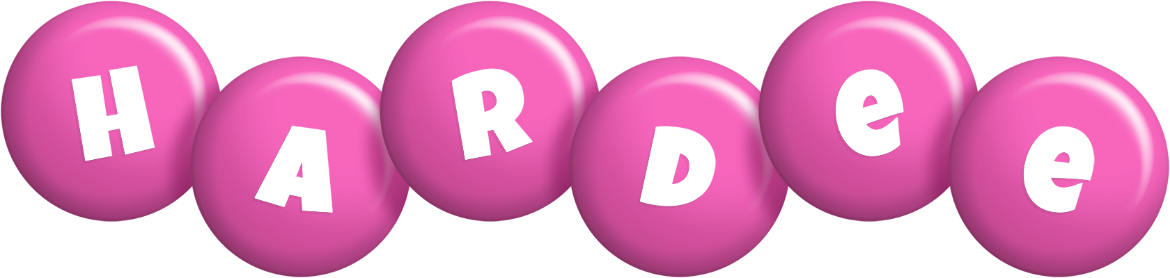 Hardee candy-pink logo