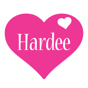 Hardee love-heart logo