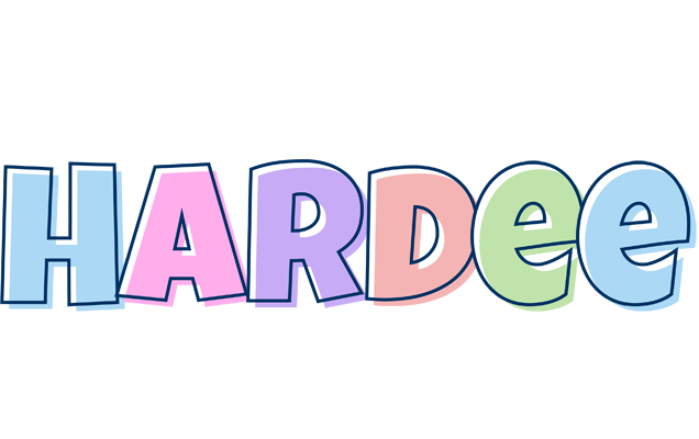 Hardee pastel logo
