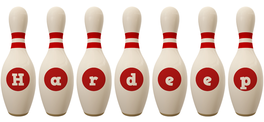 Hardeep bowling-pin logo