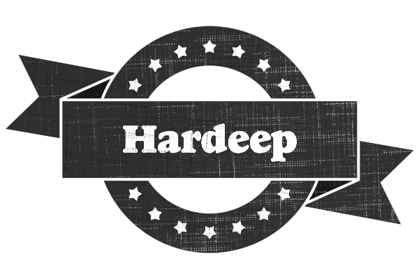 Hardeep grunge logo