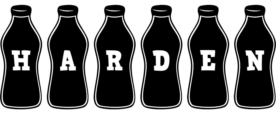 Harden bottle logo