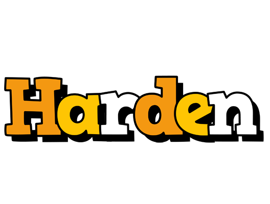 Harden cartoon logo