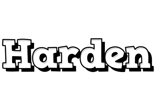 Harden snowing logo