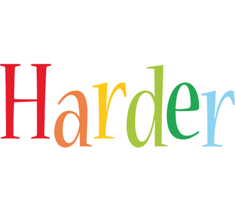 Harder birthday logo