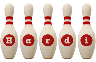 Hardi bowling-pin logo