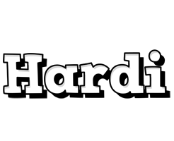 Hardi snowing logo