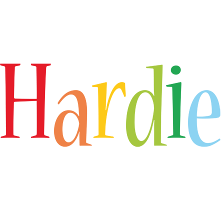Hardie birthday logo