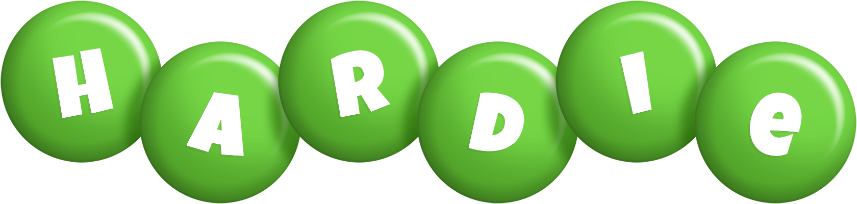 Hardie candy-green logo