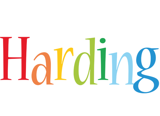 Harding birthday logo
