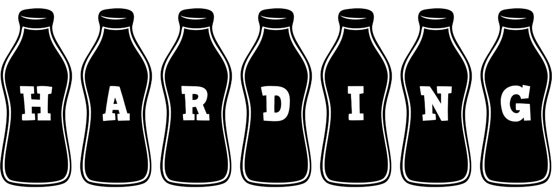 Harding bottle logo