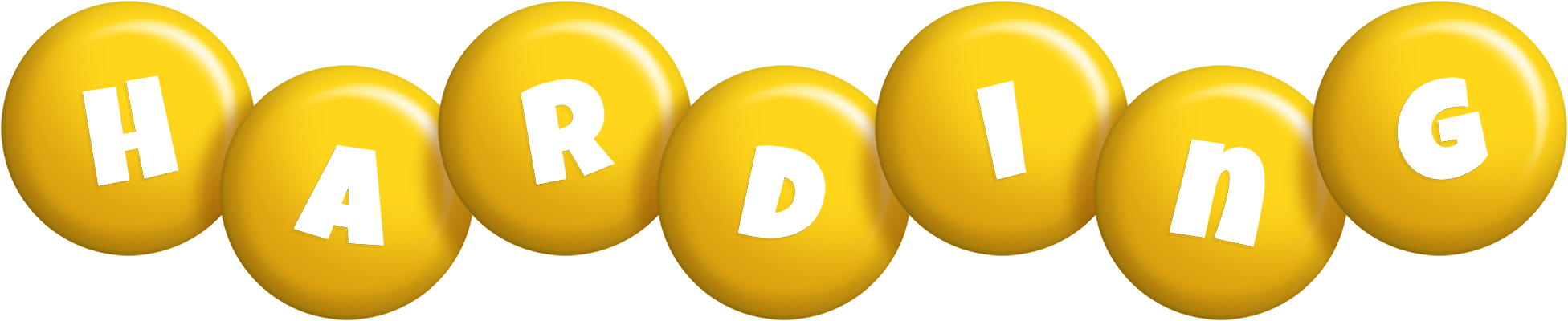 Harding candy-yellow logo