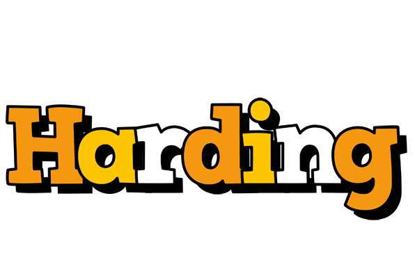 Harding cartoon logo