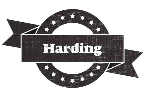 Harding grunge logo
