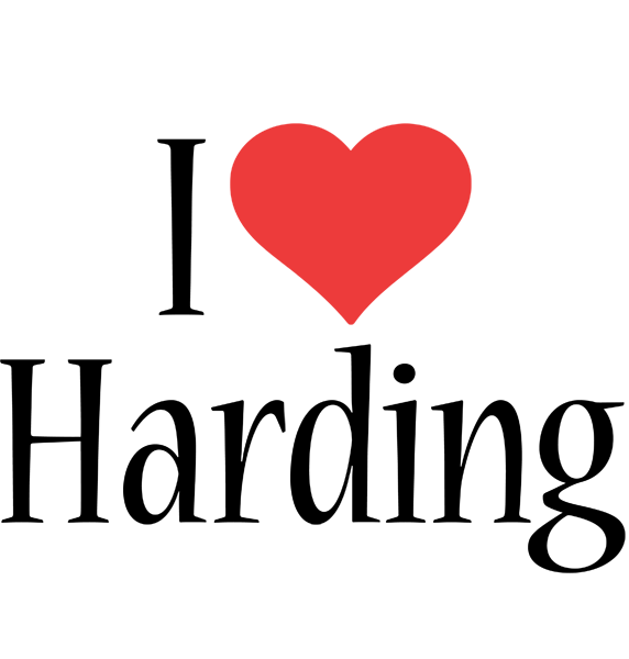 Harding i-love logo
