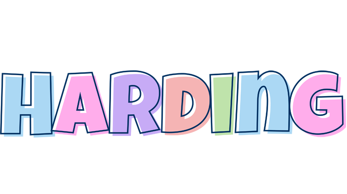 Harding pastel logo