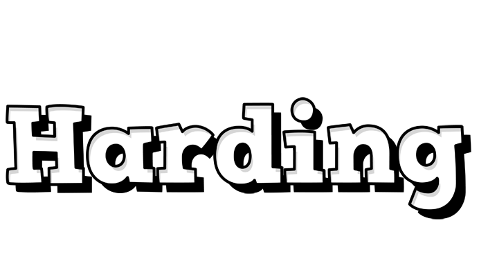 Harding snowing logo