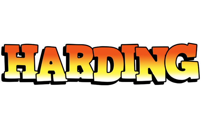 Harding sunset logo
