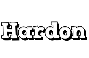 Hardon snowing logo