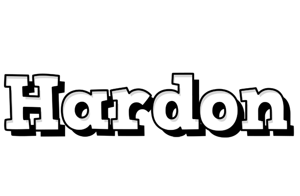 Hardon snowing logo