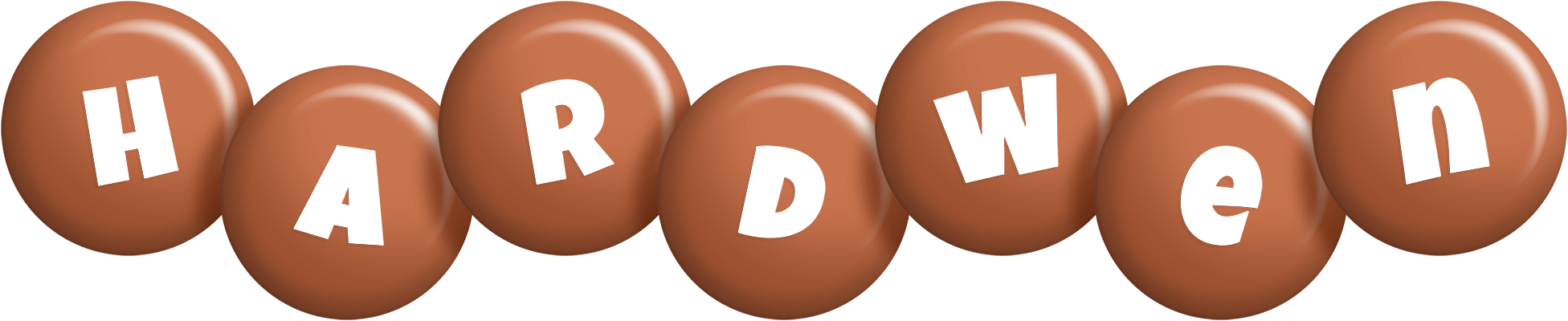 Hardwen candy-brown logo