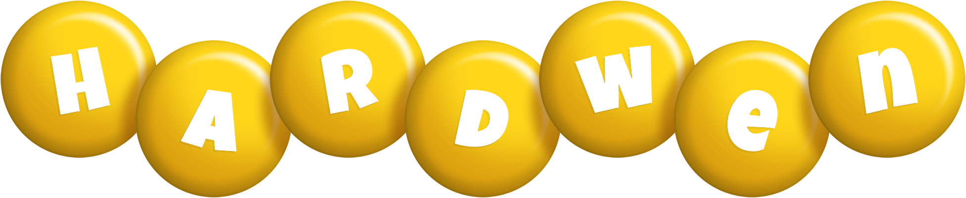 Hardwen candy-yellow logo