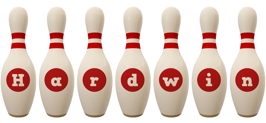 Hardwin bowling-pin logo