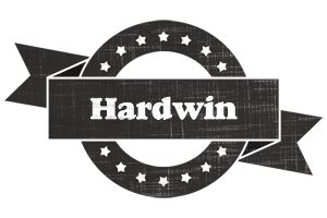 Hardwin grunge logo