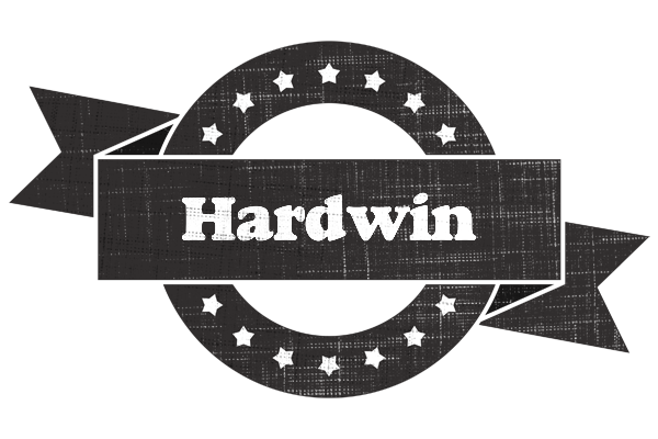 Hardwin grunge logo