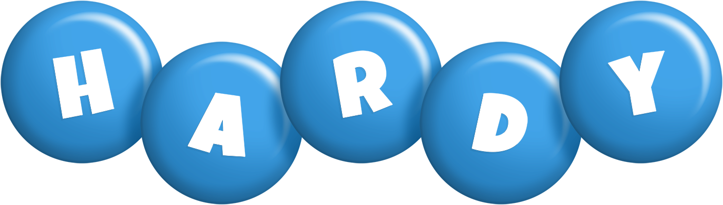 Hardy candy-blue logo