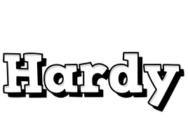 Hardy snowing logo