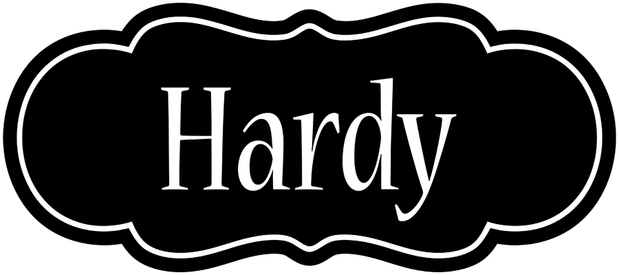 Hardy welcome logo