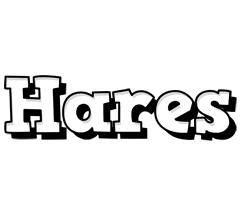 Hares snowing logo