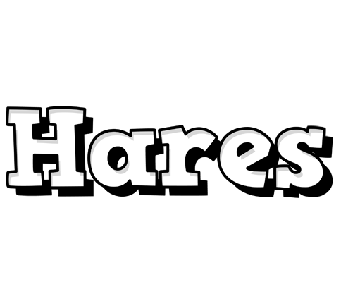 Hares snowing logo