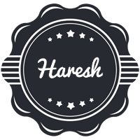 Haresh badge logo