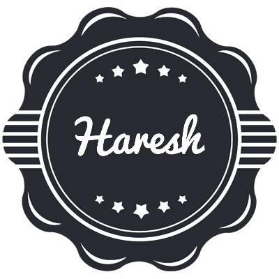 Haresh badge logo