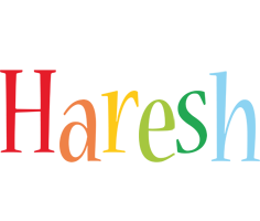 Haresh birthday logo